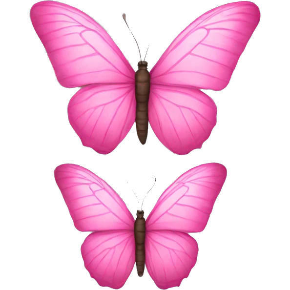 Pink butterfly emoji