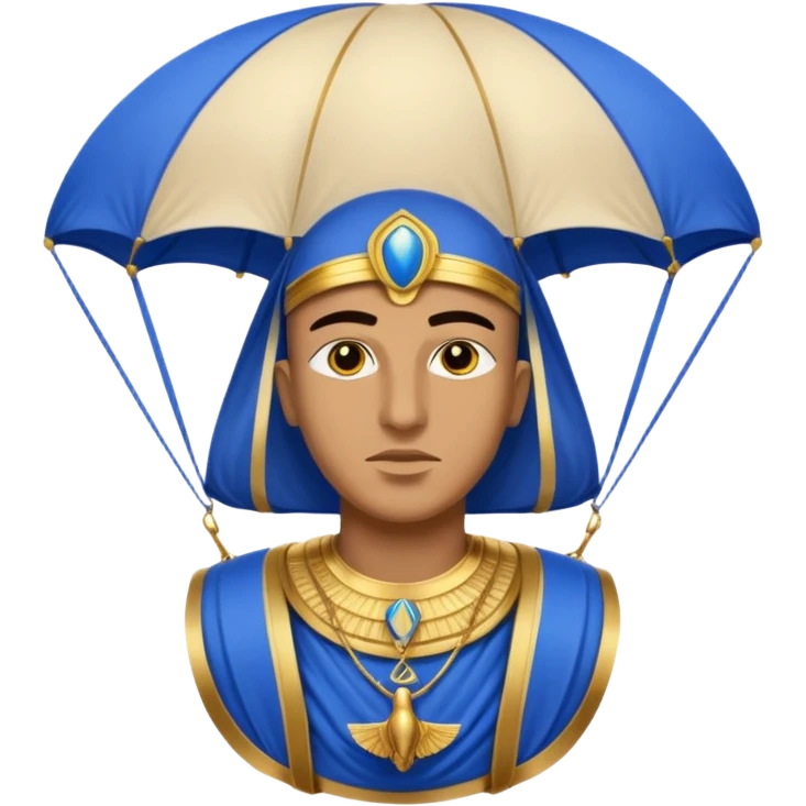 egyptian horus, parachute emoji