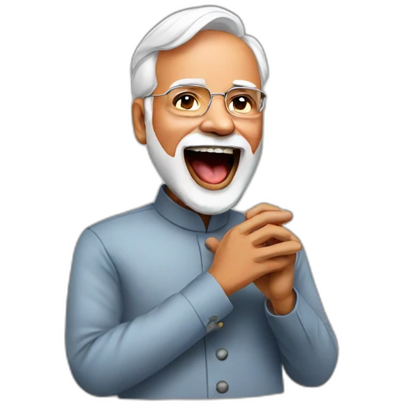 Modi singing  emoji
