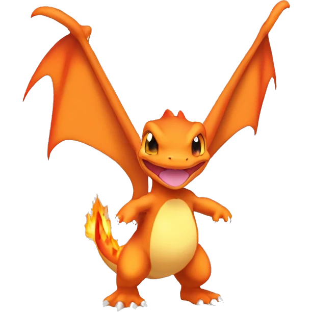  Charmander-Charmeleon-Charizard-Fakemon Full body emoji