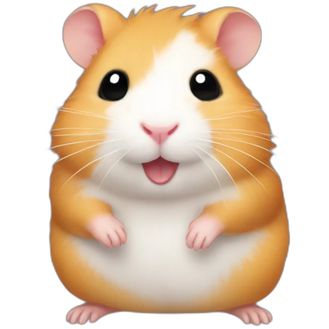a hamster is artist emoji