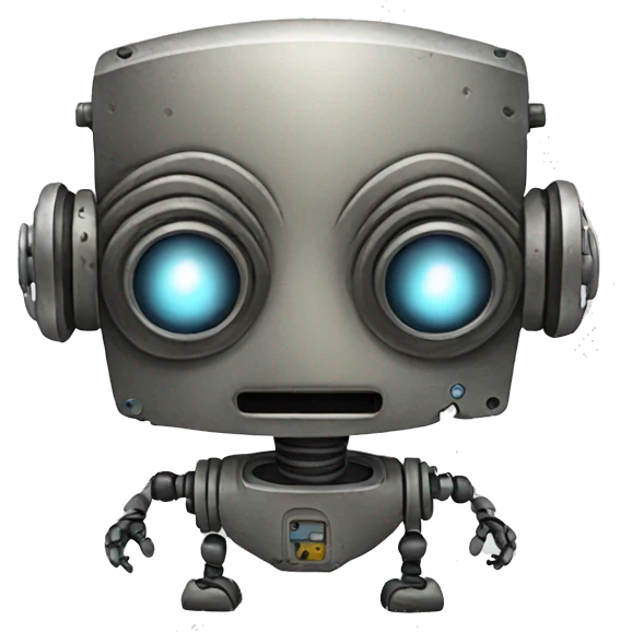old broken robot emoji