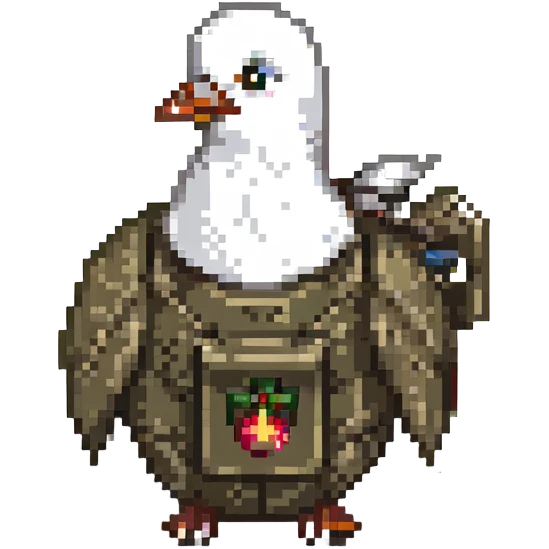 dove holding a grenade emoji