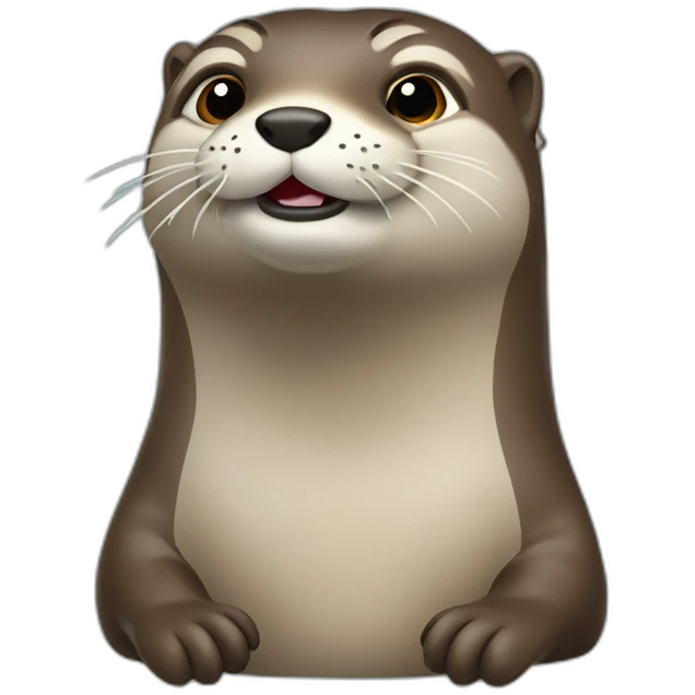 Loutre sur une tombe emoji