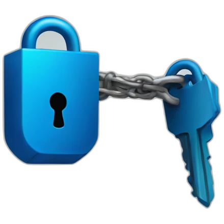 Blue lock emoji