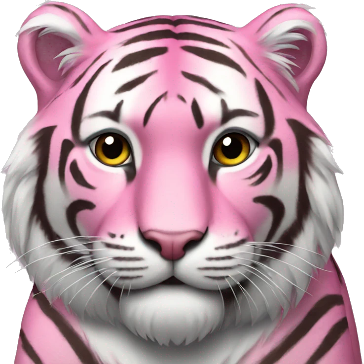 Pink tiger emoji