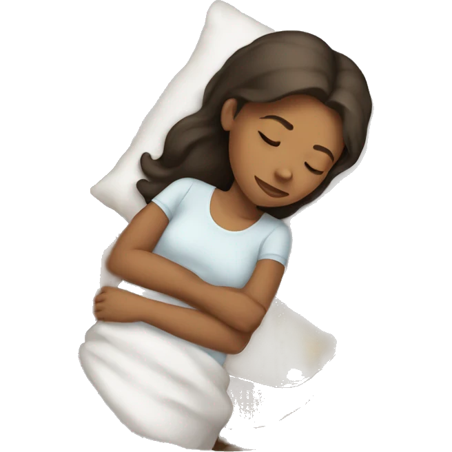 The sleeping girl emoji