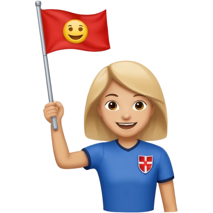 Fan with Team Flag emoji