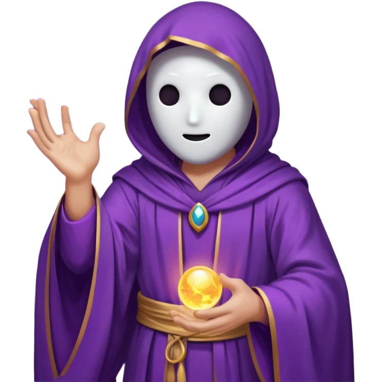 purple person no face magic user emoji