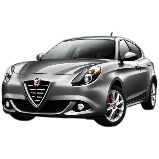 Grey Alfa Romeo Giulietta 2013 emoji