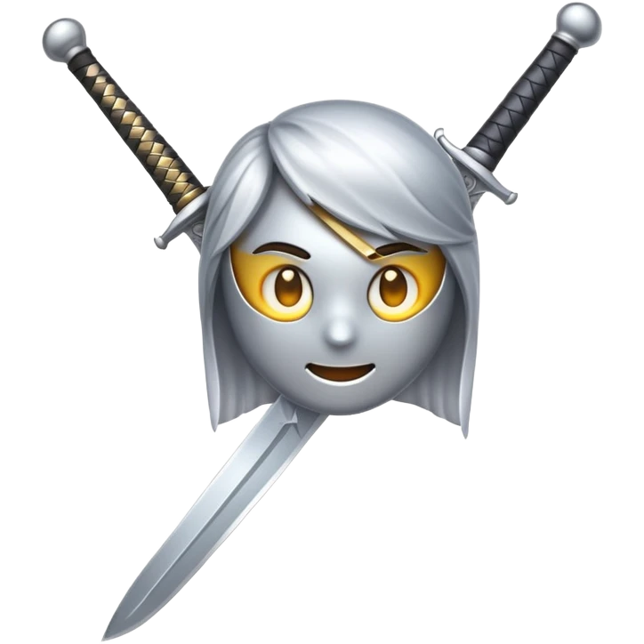 Emoji with a sword emoji