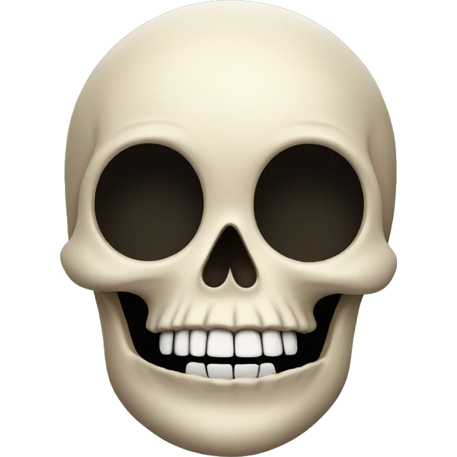 skull upside down at comedy emoji
