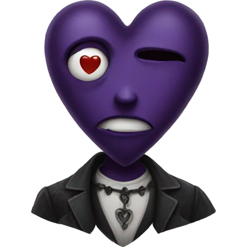 Gothic heart emoji