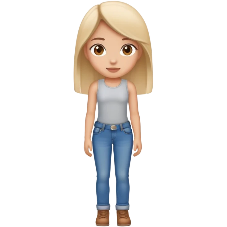 The girl in jeans emoji