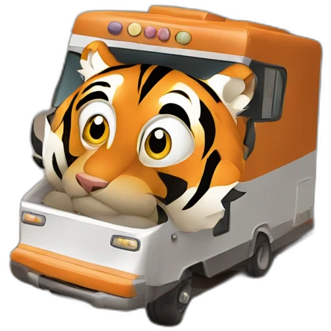 Clemson-tiger-driving-a-class-a-rv emoji