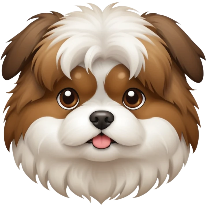 Shitzu descabelada  emoji