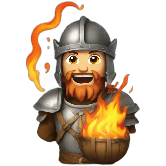 medieval firebreather emoji