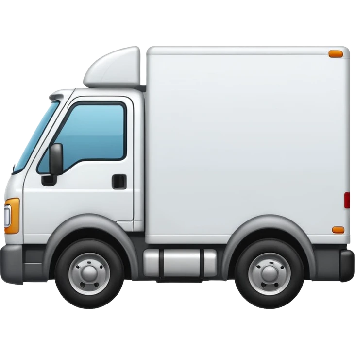emoji of delivery truck with empty cargo area emoji