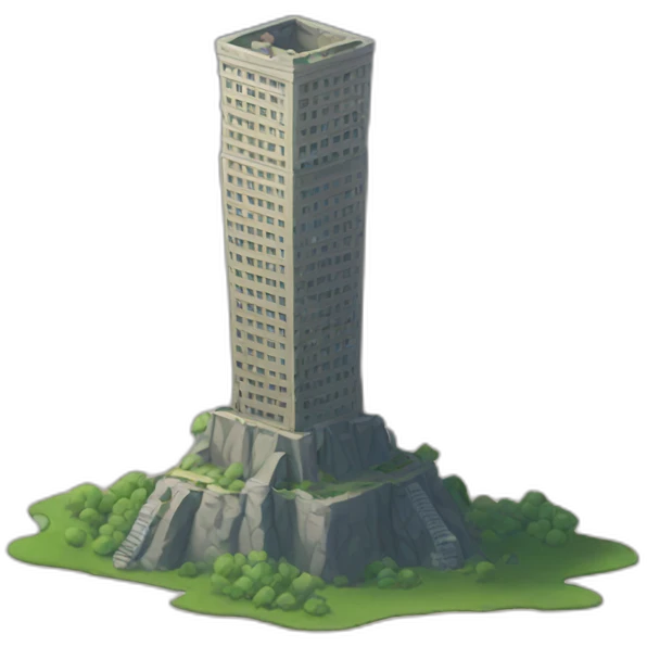 Tilted tower emoji