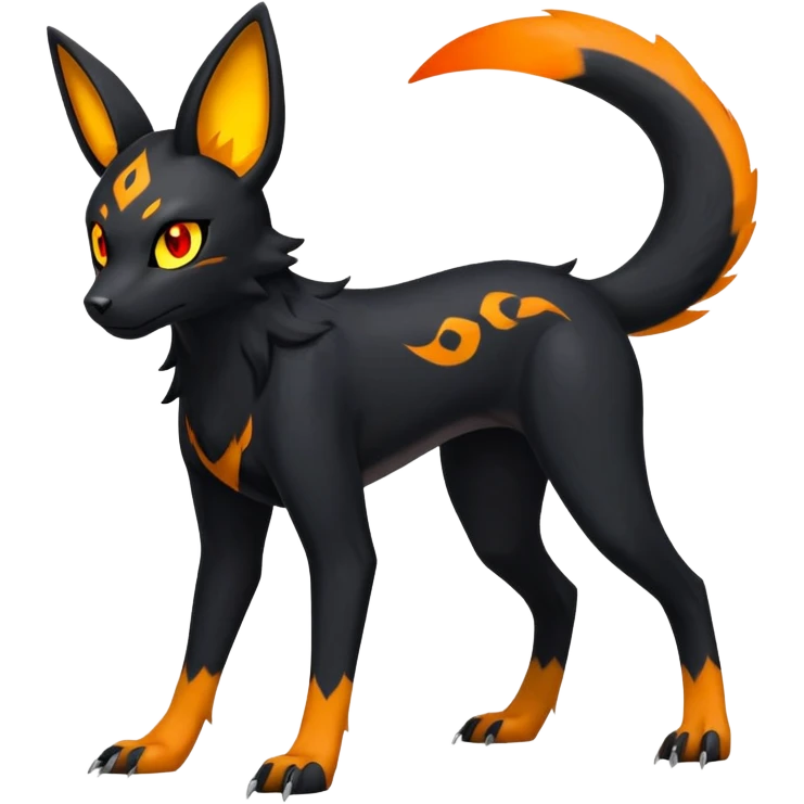Salandit-Umbreon-Litten-Houndour-Hybrid (Full body) emoji