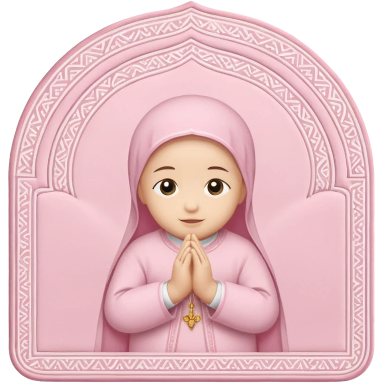 Baby pink prayer mat  emoji
