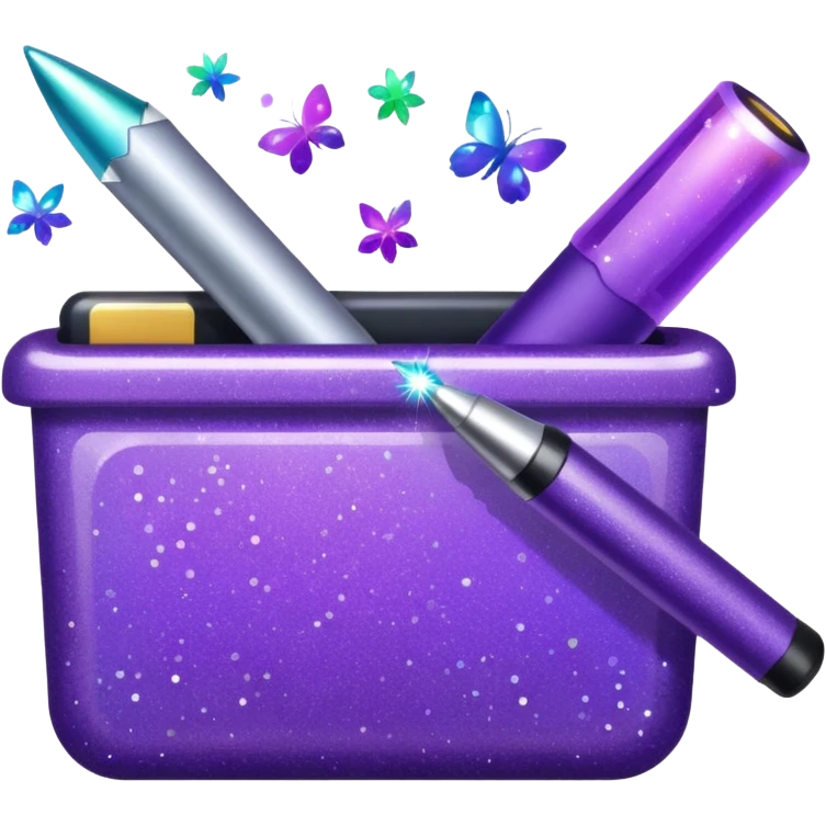 Purple Glitter administrator tools emoji