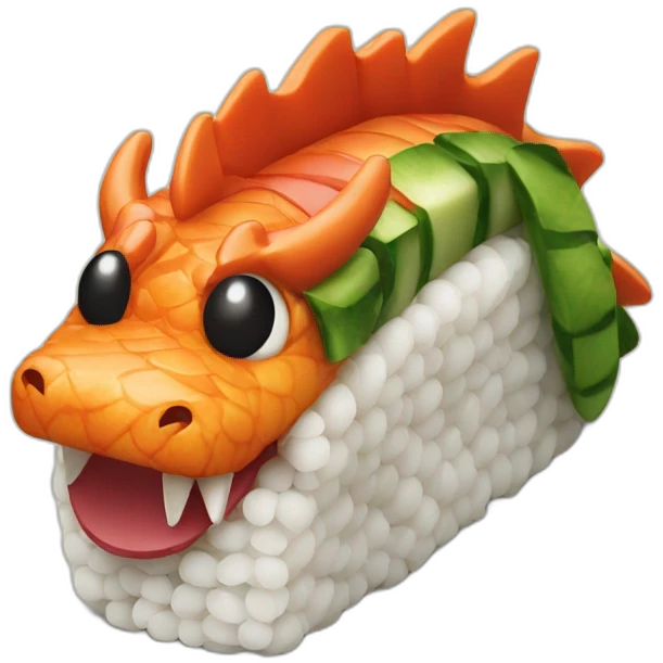 Dragon sushi emoji
