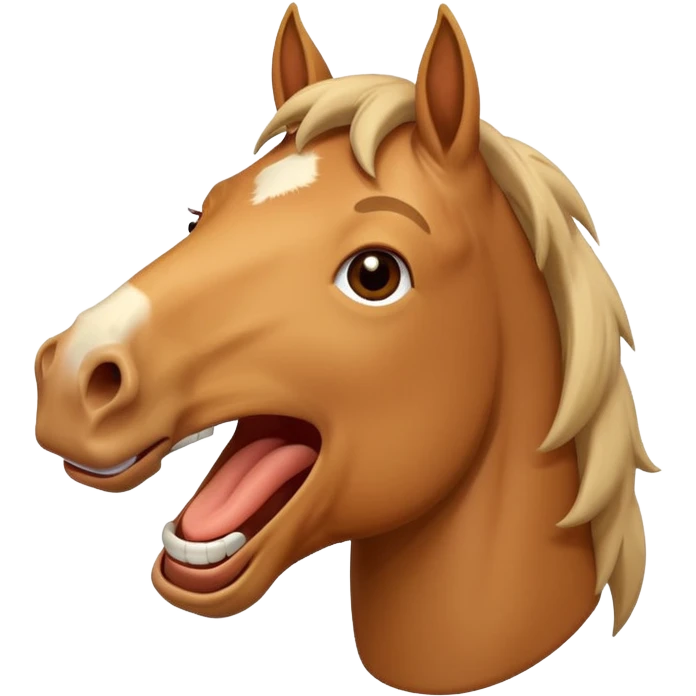 horse laughing emoji