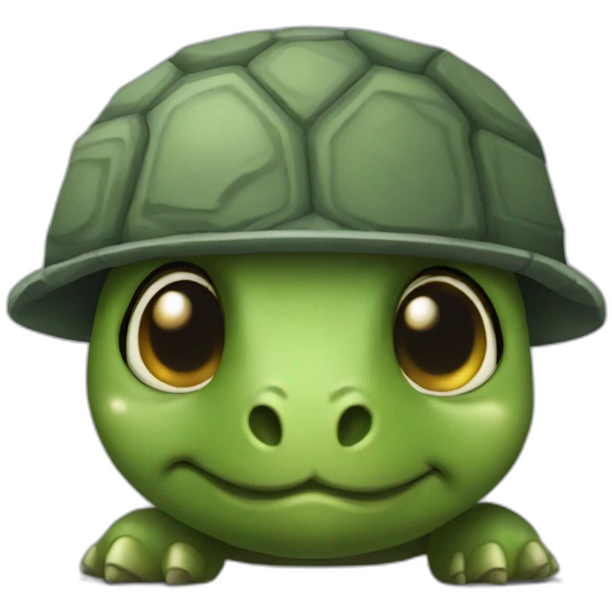 Military turtle emoji
