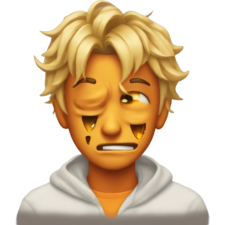 cry pumpink halloween emoji