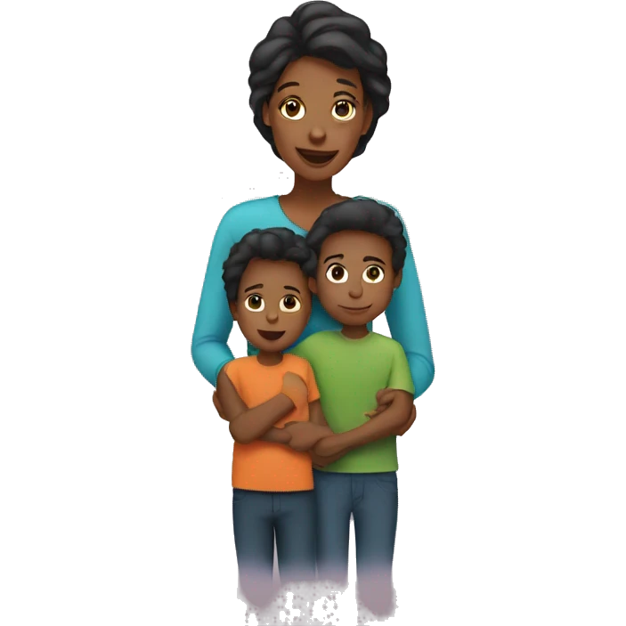 Mom with son emoji