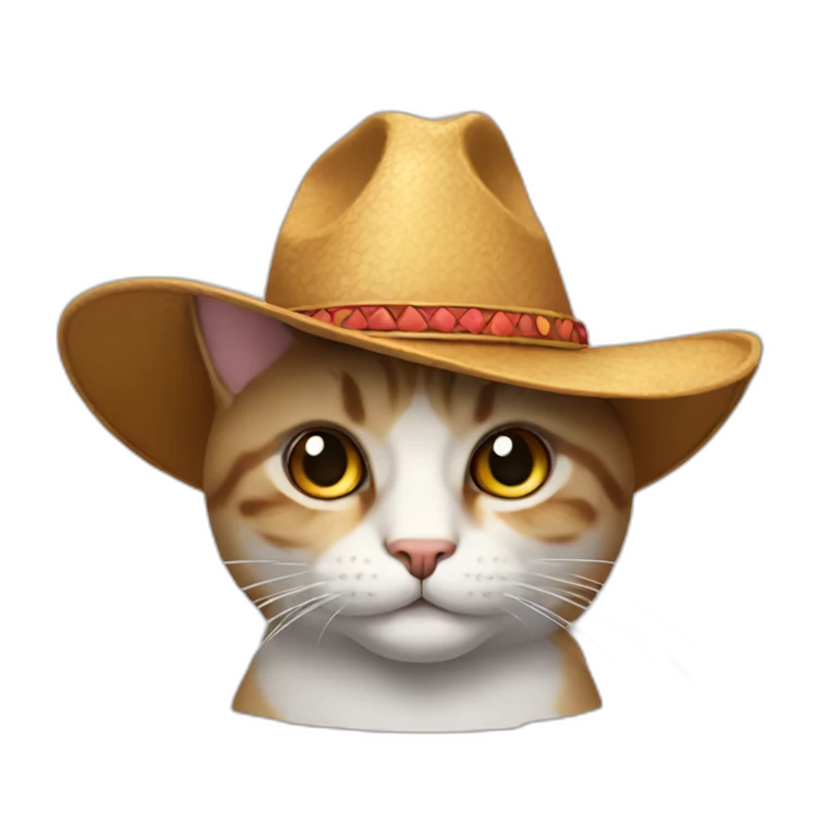 gato con sombrero emoji