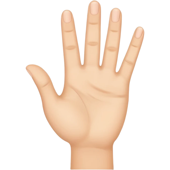 hand waving emoji