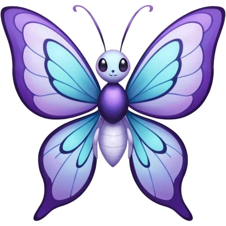 Butterfree-Lunala-Illumise-Fakémon-hybrid-creature (full body)  emoji
