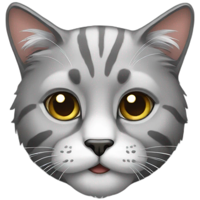 old bearded cat emoji