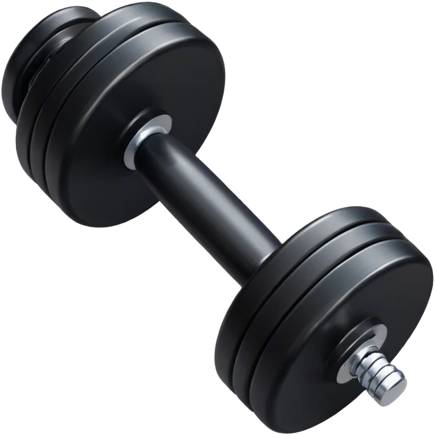 black dumbbell emoji