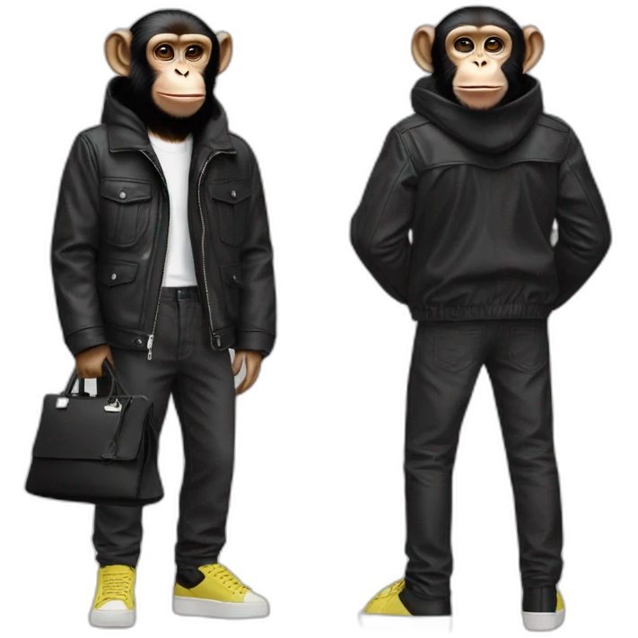 monkey with balenciaga emoji