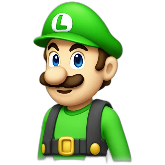 Luigi slips emoji