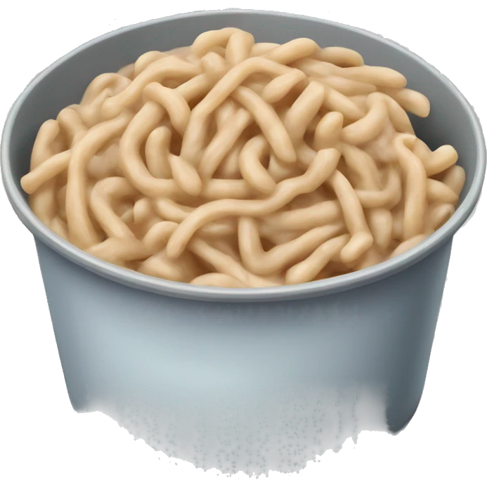 Beans noodles with canned tuna emoji