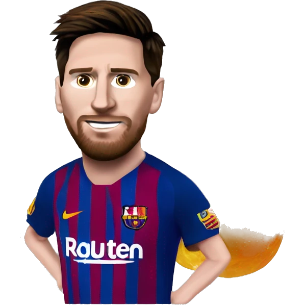Messi with a wax vape  emoji