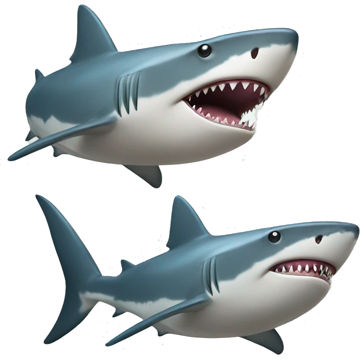shark with topht emoji