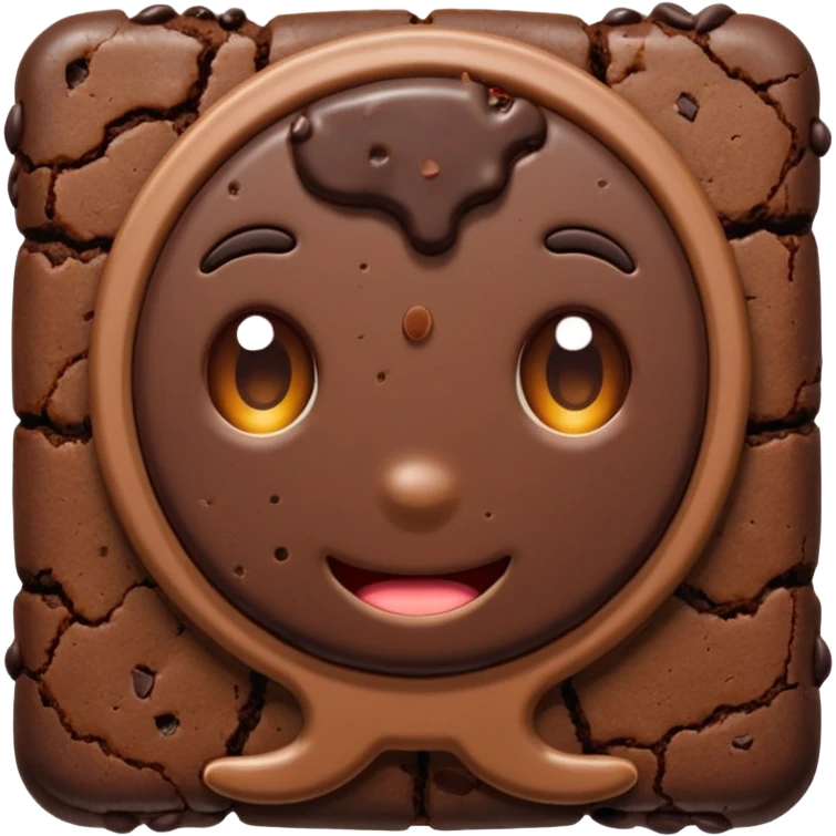 chocolate brownie cookie emoji