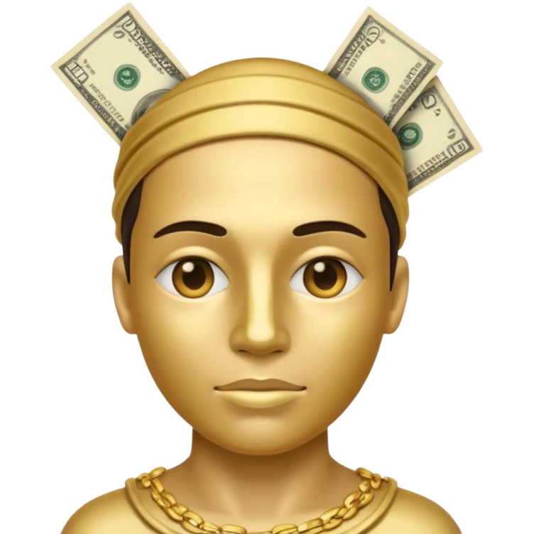pessoa cabeça de money emoji