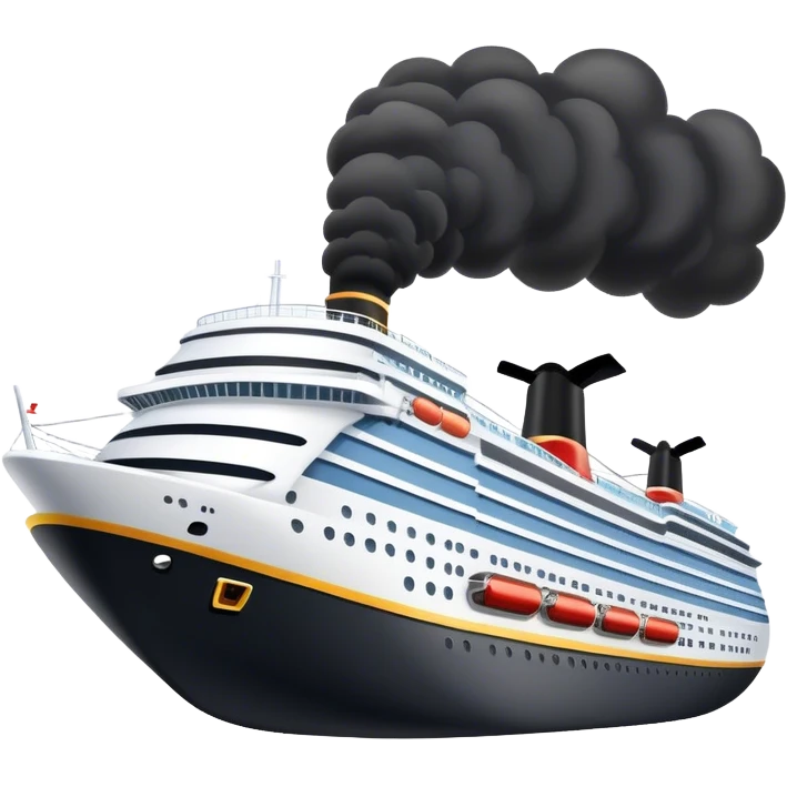 cruise ship exhaust carnival  emoji