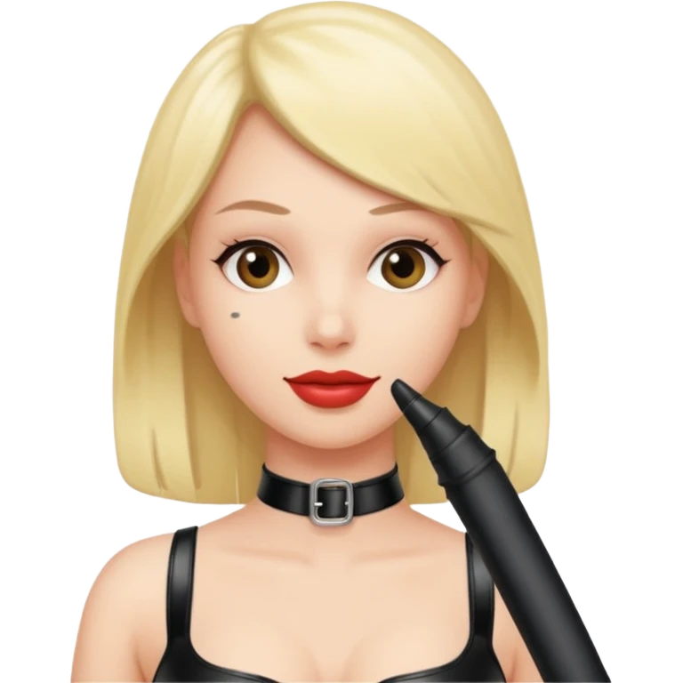 Strap on with dildo attached around waist female emoji