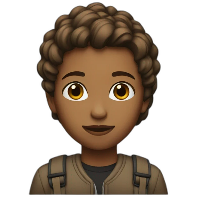 brown tomboy  emoji