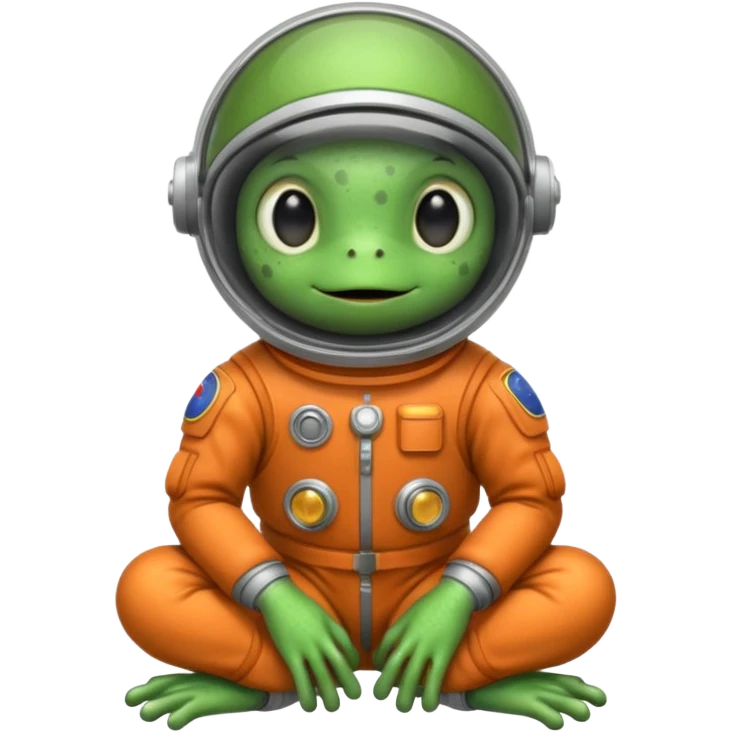Frog on the moon emoji