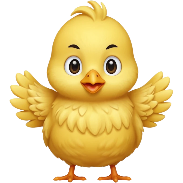 pollito saludando emoji