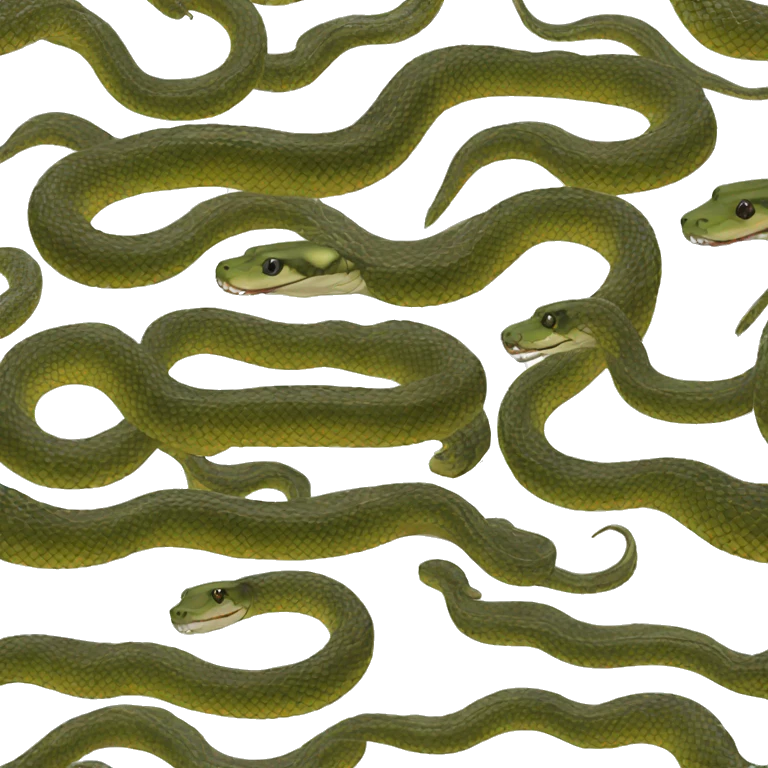 Black anaconda emoji