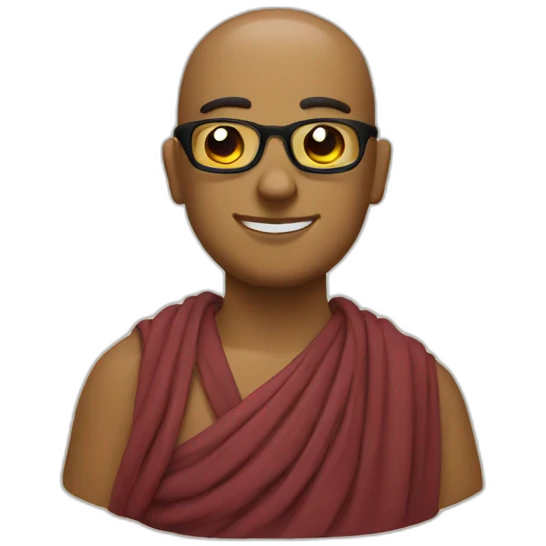 buda con lentes emoji